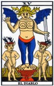 tarot de marsella Le Diable