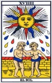 tarot de marsella El Sol