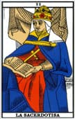 tarot de marsella La Sacerdotisa